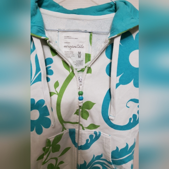 Aeropostale Vintage Y2K Hawaiian Fleece Hoodie - Picture 2 of 4